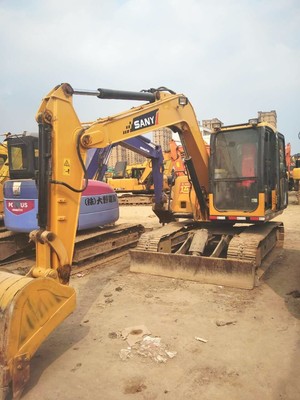 三一75-8s彩屏挖掘機停工出售，銀川免費試機優惠多